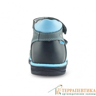 Фото: Ортопедические сандалии ORTHOBOOM 25057-10 синий-голубой