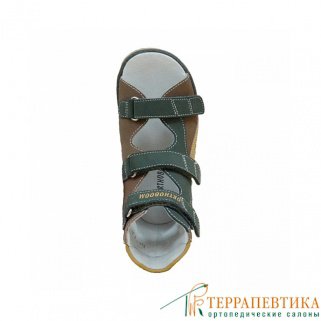 Фото: Ортопедические ботинки летние ORTHOBOOM 71487-2 коричневый-зеленый