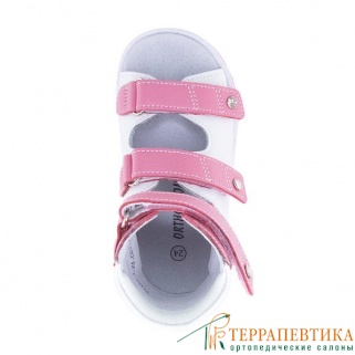 Фото: Ортопедические ботинки летние ORTHOBOOM 71497-1 бело-розовый