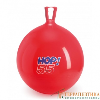 Фото: Мяч фитбол с ручкой Gymnic Hop 55 см красный